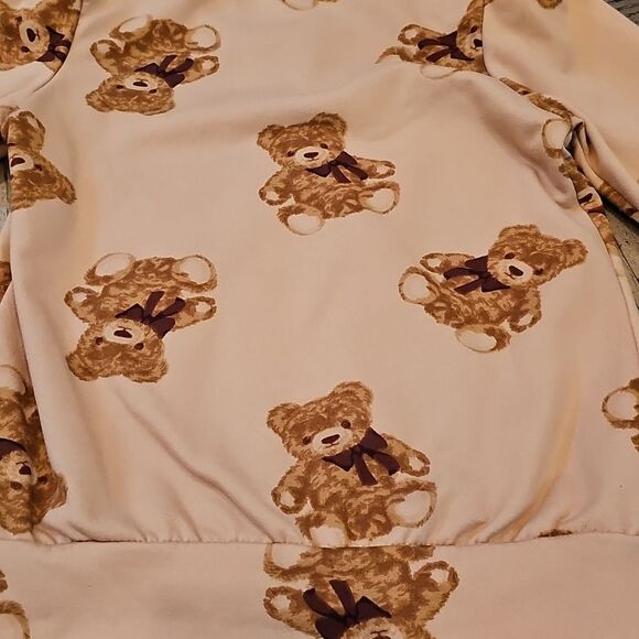 Teddy Bear Be Kind Zip Up Hoodie 6X - Picture 7 of 10